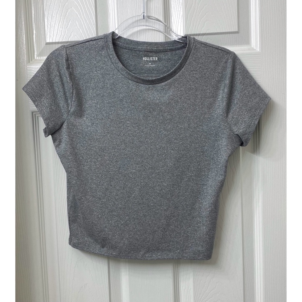 Hollister Co. Super Soft Baby Tee Heather Gray Size Medium